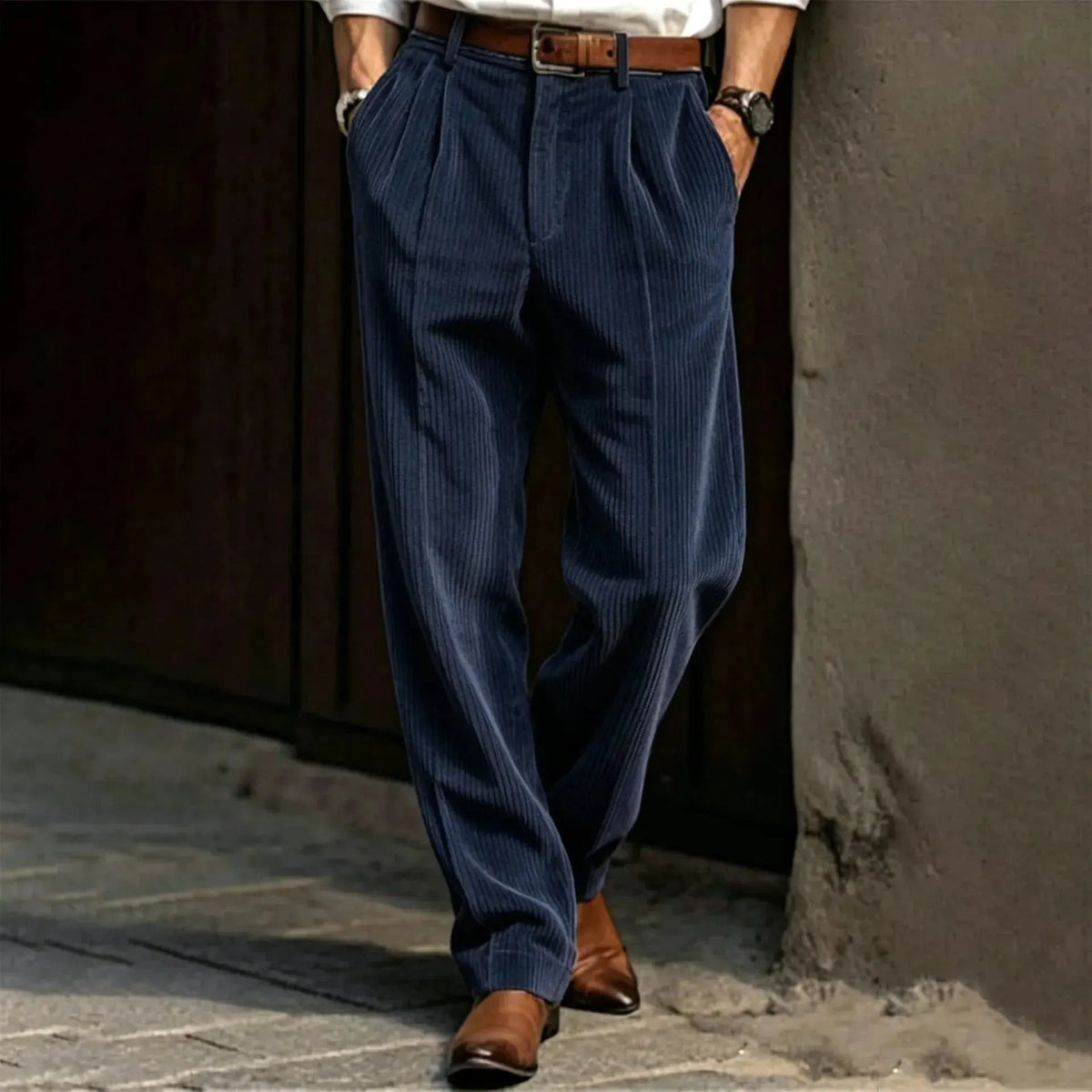 🔥 Today's Special: 50% Off ✨Vertical Stripe Pleated Wide‐Leg Trousers