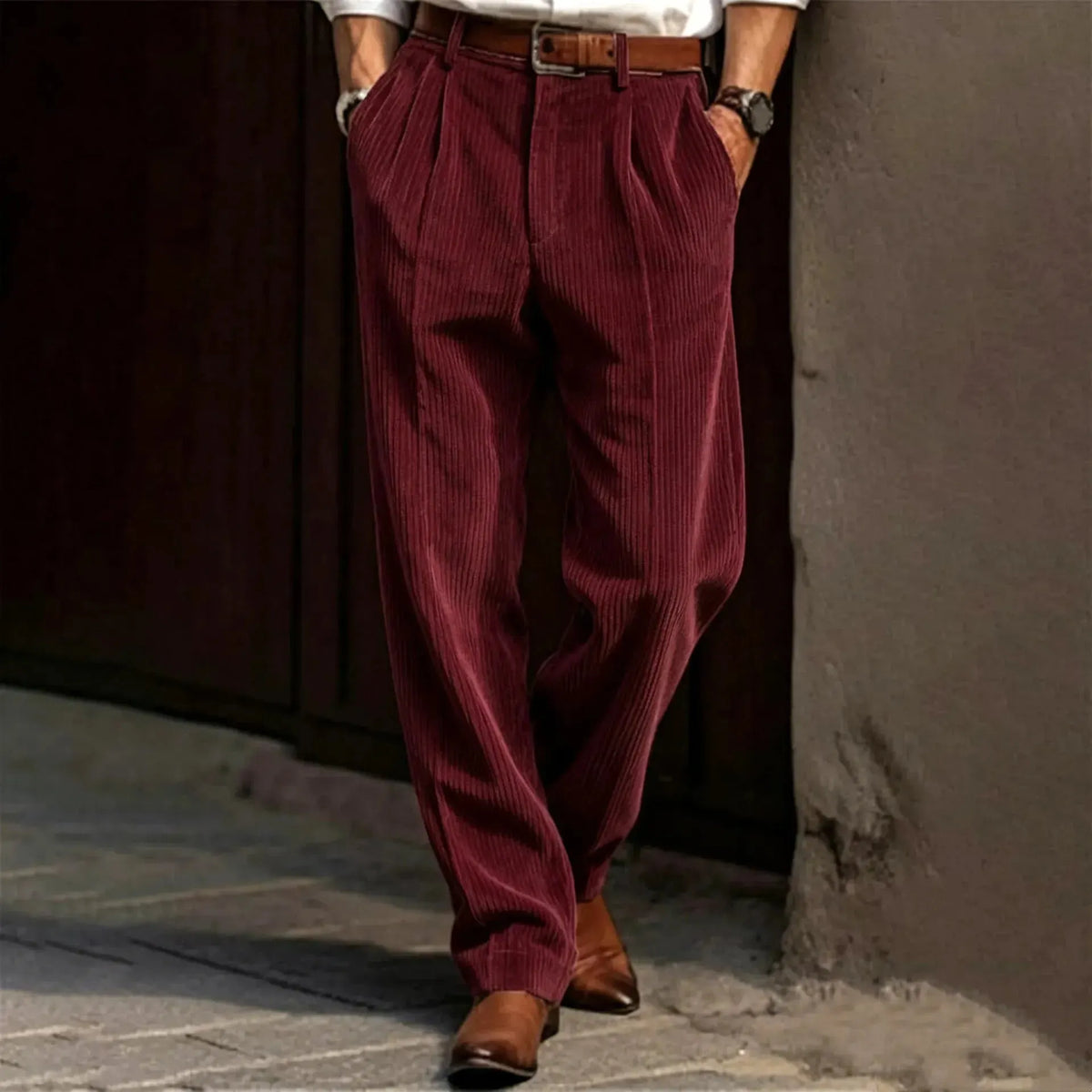 🔥 Today's Special: 50% Off ✨Vertical Stripe Pleated Wide‐Leg Trousers