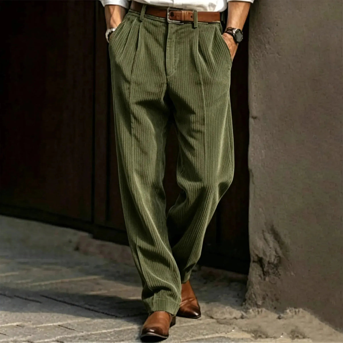 🔥 Today's Special: 50% Off ✨Vertical Stripe Pleated Wide‐Leg Trousers